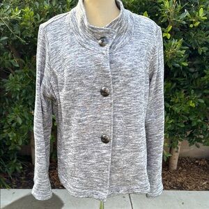 Cabi Women's Gray Button-Up Jacket